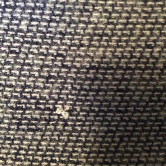 Navy & White Wool Blend Checkered Oversized Scarf! - Picture 5 of 5